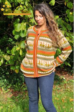 Veste grand taille, ample et confortable, Vert citron