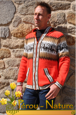 Cardigan en alpaga pour homme