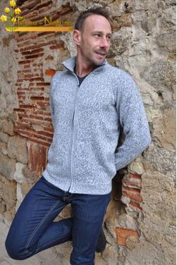 Veste homme gris argent