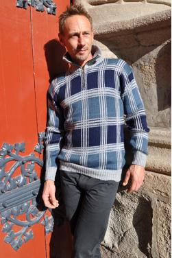 Pull camionneur homme alpaga