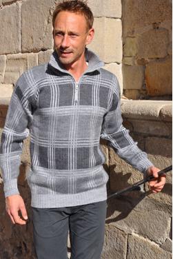 Pull camionneur homme en alpaga