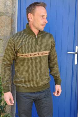 Pull camionneur homme laine alpaga