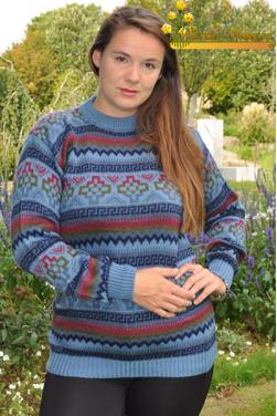 Pull péruvien Puka  grande taille