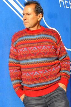 Pull-over chakana rouge