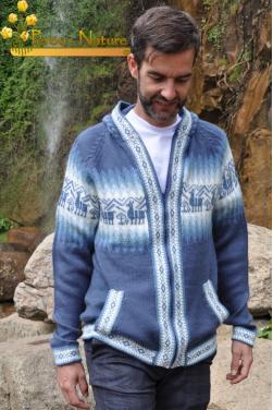 Cardigan en alpaga pour homme