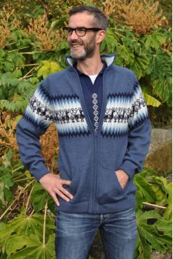 Authentique veste homme en laine d’alpaga